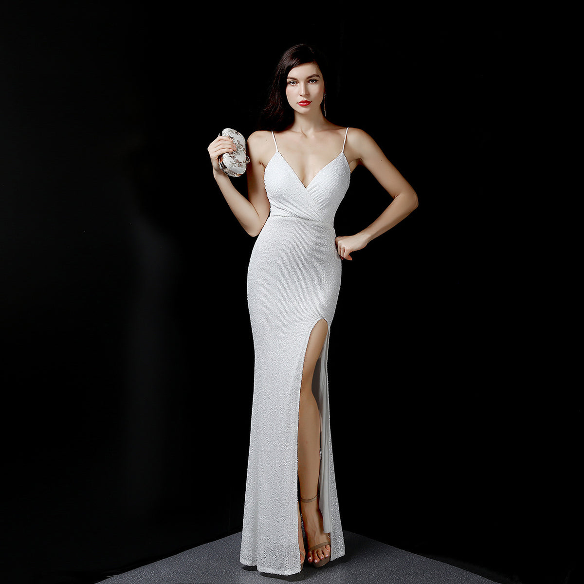 Sofya 16276 # Fairy-Like Dreamy Celebrity Party Long Slimming Toast Performance Fishtail Long Dress Evening Dress
