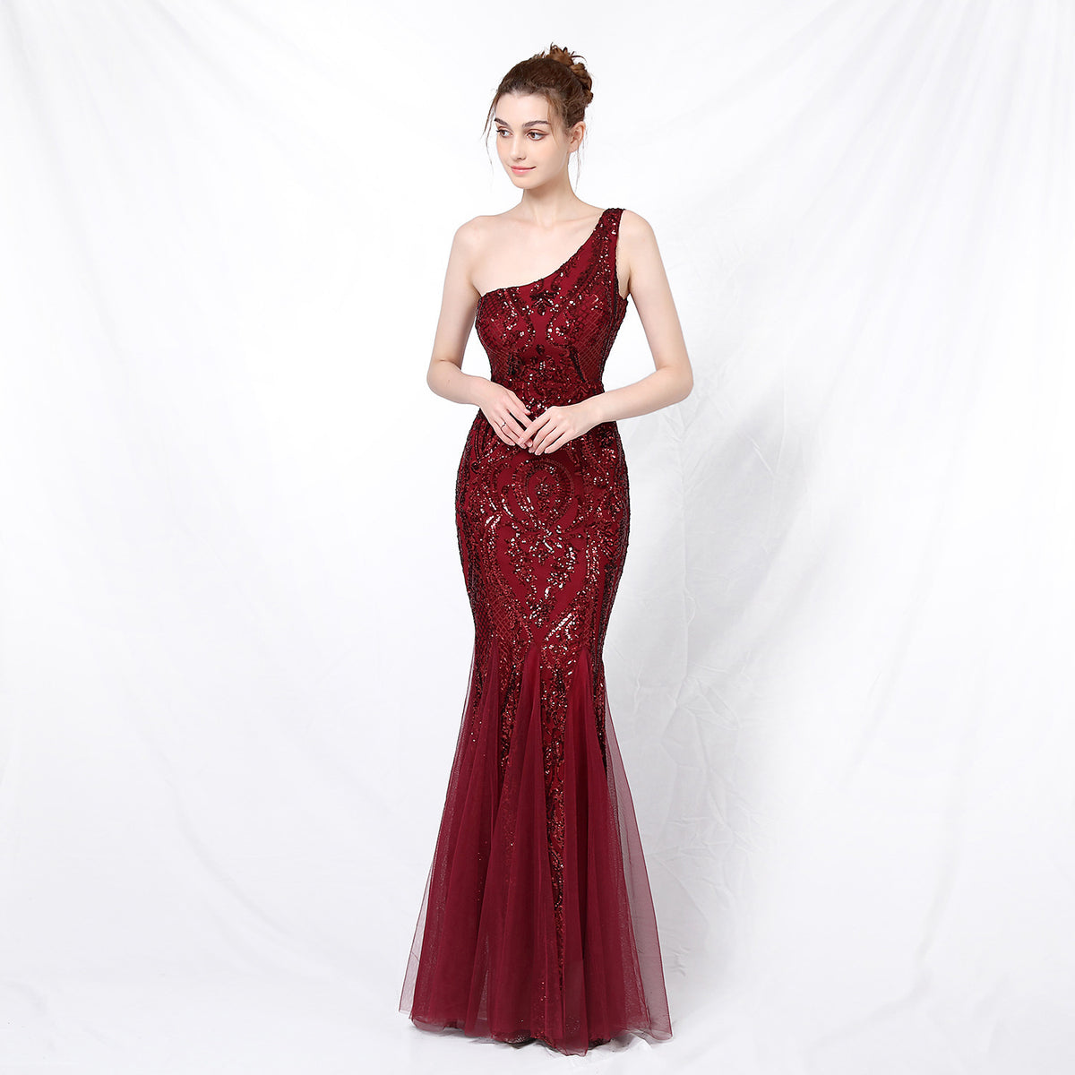 Sofya 16552 # Dress Female Fairy Dreamy Socialite Party Party Evening Dress Long Slim Toast Dress Bride