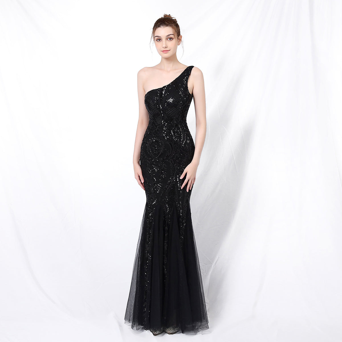 Sofya 16552 # Dress Female Fairy Dreamy Socialite Party Party Evening Dress Long Slim Toast Dress Bride